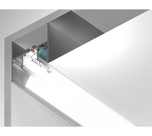 Короб для контурной подсветки натяжного потолка Ambrella Light GP4050AL GP