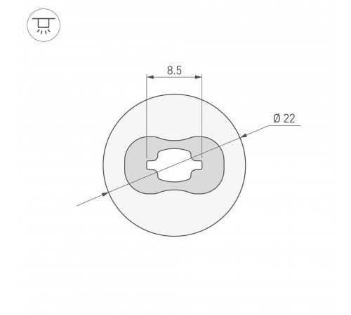 Профиль накладной гибкий Arlight 045847 WPH-FLEX
