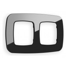 Рамка на 2 поста Ambrella Volt OF350802 Radian Стекло натуральное