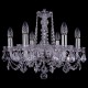 Подвесная люстра Bohemia Ivele Crystal 1402/6/160/Ni/Leafs 1402