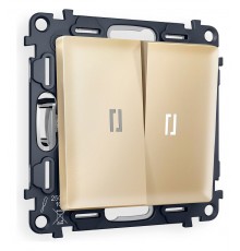 Выключатель проходной двухклавишный с подсветкой Ambrella Volt MA604035 Quant