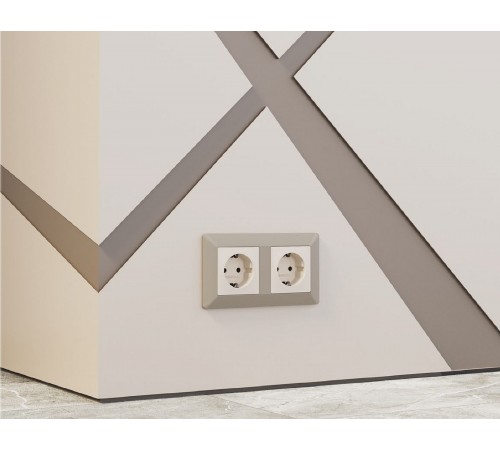 Рамка на 1 пост Ambrella Volt AF110361 Line