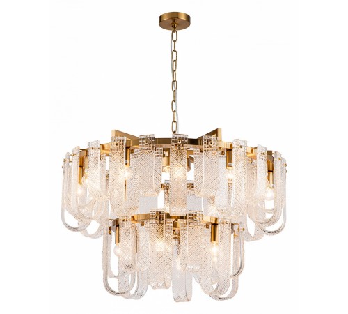 Подвесная люстра Indigo 12027/18P Brass Brina