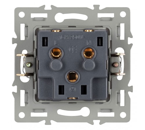 Розетка с заземлением и со шторкой, без рамки Arlight 043731 SCT