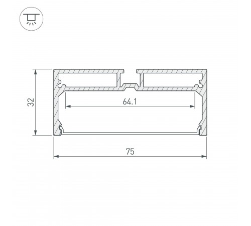 Короб универсальный Arlight 028033 SL-LINE