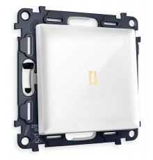 Выключатель одноклавишный с подсветкой без рамки Ambrella Volt MA102010 Quant