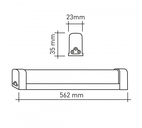 Накладной светильник Эра LLED-04-0-40K-008