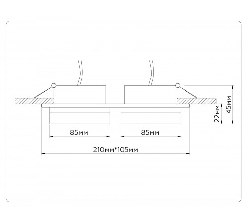 Встраиваемый светильник Ambrella Light TN52423 TN