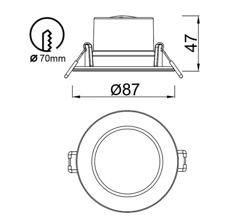 Встраиваемый светильник Mantra 8848 Yucatan