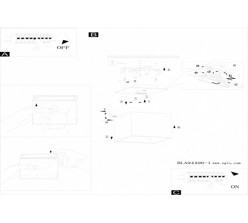 Накладной светильник Eglo 94499 Polasso