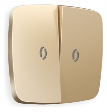 Клавиши для выключателя двухклавишного c подсветкой Ambrella Volt OP6040 Quant