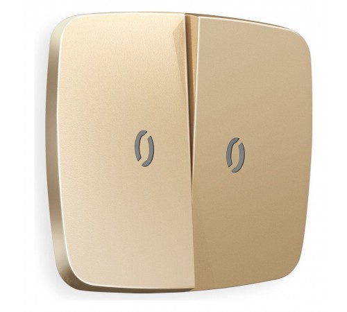 Клавиши для выключателя двухклавишного c подсветкой Ambrella Volt OP6040 Quant