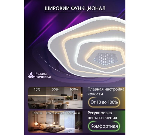 Накладной светильник Natali Kovaltseva LED LAMPS 81111/4C PALACE
