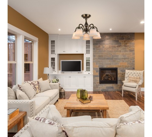 Люстра на штанге Escada 1114/5PL Bronze Versailles