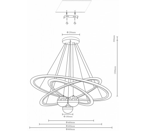 Подвесной светильник Velante 431-303-06 Velante