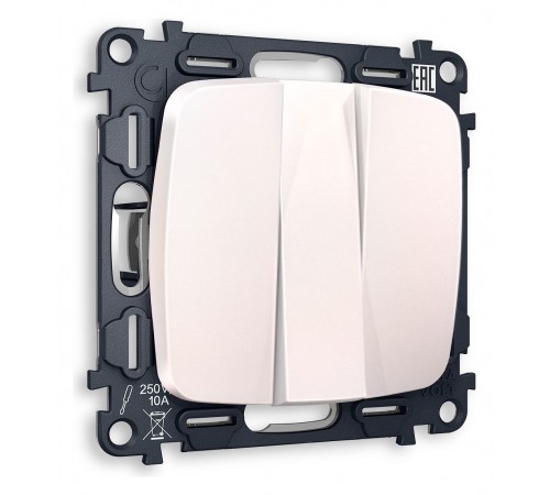 Выключатель трехклавишный без рамки Ambrella Volt MO205010 Quant