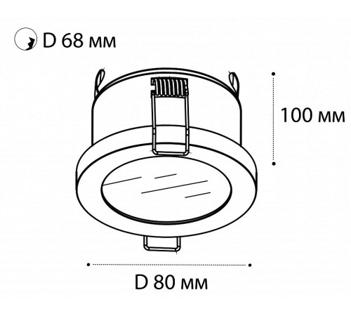 Встраиваемый светильник Italline DL-2633 white 2633