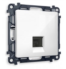 Розетка Ethernet RJ-45 и со шторками, без рамки Ambrella Volt MA112010 Quant