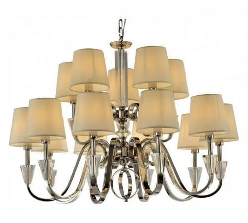 Подвесная люстра iLamp P2424-10+5 Nickel Alesti