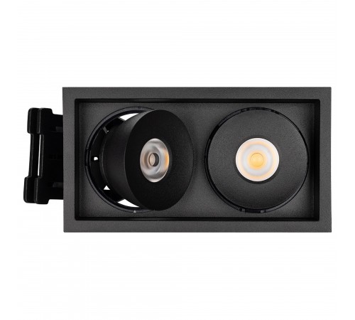 Встраиваемый светильник Arlight 26877 CL-SIMPLE-S148x80-2x9W Day4000 (BK, 45 deg)