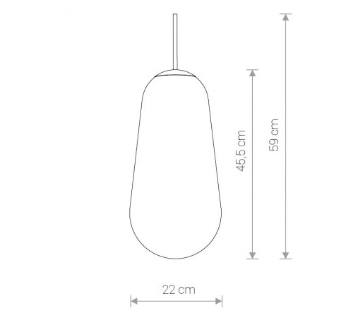 Плафон стеклянный Nowodvorski 8532 Cameleon PEAR L TR/G