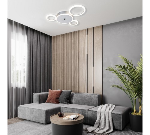 Потолочная люстра Escada 10268/4LED Silver Saturn