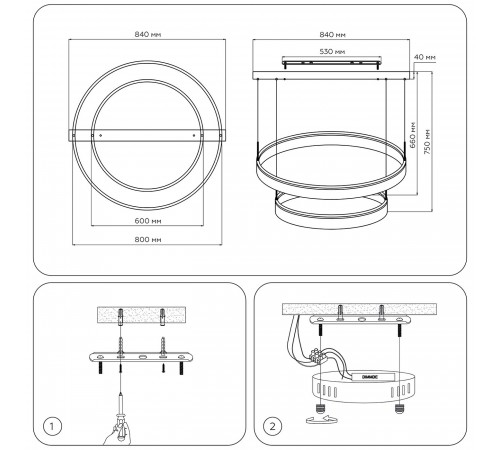 Подвесной светильник Ambrella Light FA6618 FA