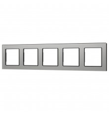 Рамка на 5 постов Arlight 43807 GLARE