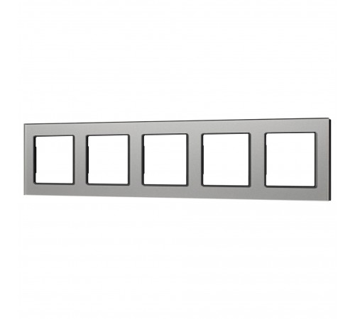 Рамка на 5 постов Arlight 43807 GLARE