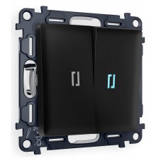 Выключатель двухклавишный с подсветкой без рамки Ambrella Volt MA804020 Quant