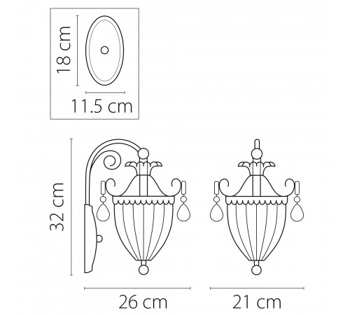 Бра Osgona 790612 Schon