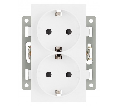 Розетка двойная с заземлением и со шторкой, без рамки Arlight 043764 SCT