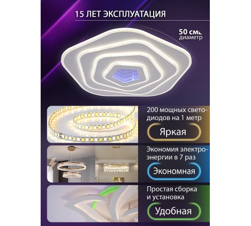 Накладной светильник Natali Kovaltseva LED LAMPS 81111/4C PALACE