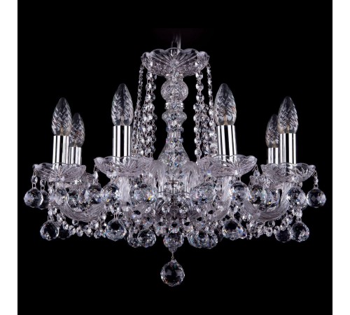 Подвесная люстра Bohemia Ivele Crystal 1402/8/160/Ni/Balls 1402