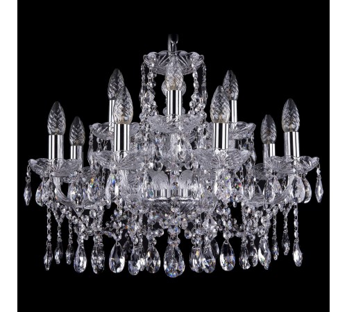 Подвесная люстра Bohemia Ivele Crystal 1413/8+4/200/Ni 1413