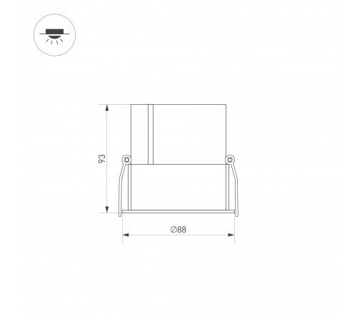 Встраиваемый светильник Arlight 035467 ATLAS