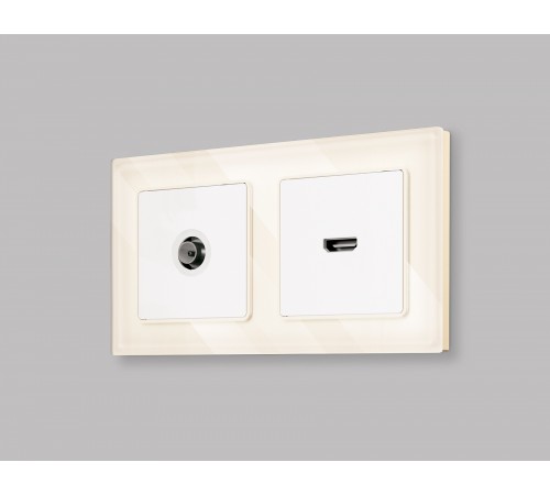 Накладка для розетки HDMI Ambrella Volt AP1340 Quant