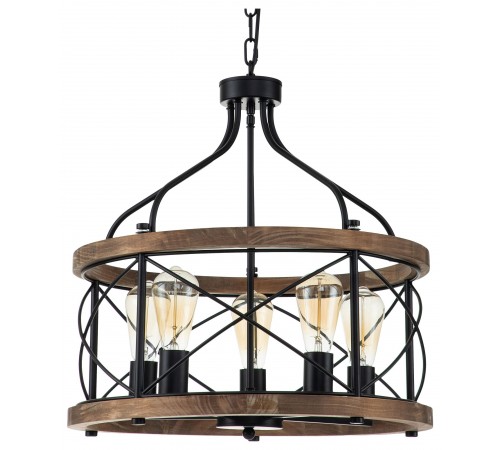 Подвесная люстра Indigo 10017/5P Black Camino