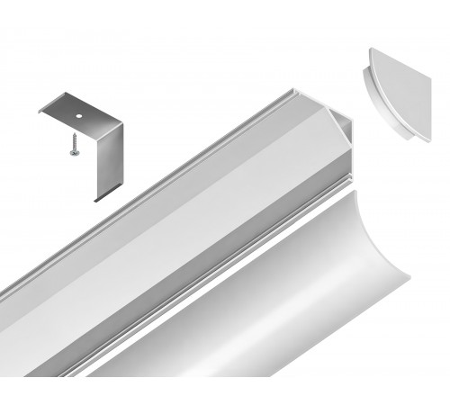 Профиль накладной угловой внутренний Ambrella Light GP2100WH GP