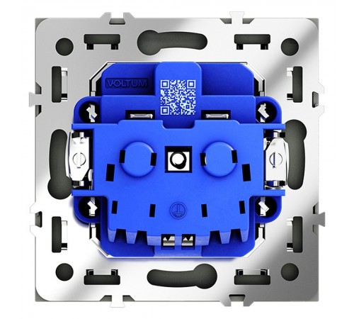 Розетка с заземлением, без рамки Voltum VLS040108 S70