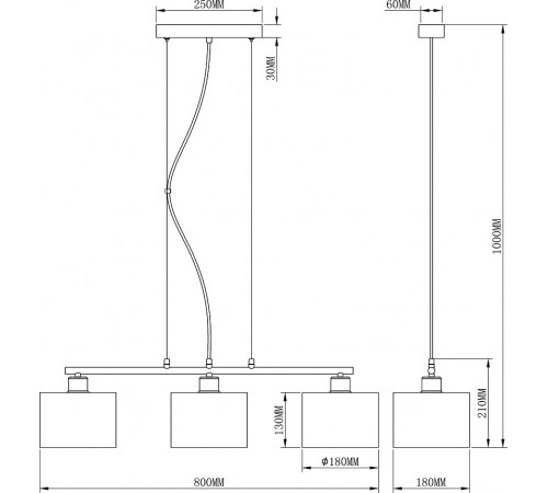Подвесной светильник Moderli V2731-3P Room