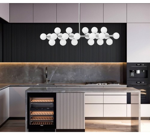 Люстра на штанге LUMINA DECO LDP 6033-24 CHR MARSIADA