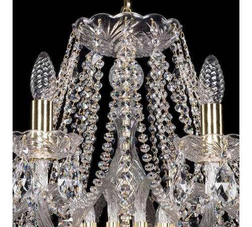 Подвесная люстра Bohemia Ivele Crystal 1413/12/360/G 1413