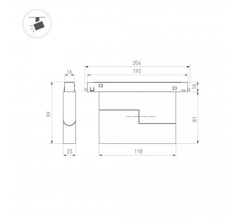 Накладной светильник Arlight 041921 MAG-ORIENT