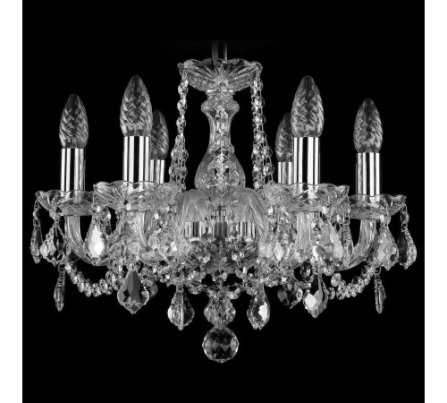 Подвесная люстра Bohemia Ivele Crystal 1402/6/141/Ni/Leafs 1402