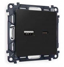 Розетка 2хUSB type A и C без рамки Ambrella Volt MA811010 Quant