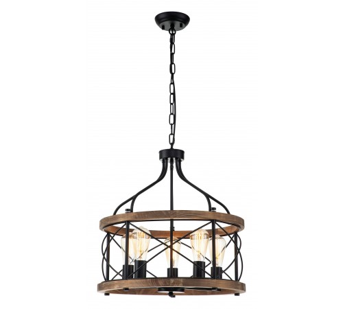 Подвесная люстра Indigo 10017/5P Black Camino