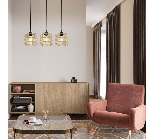 Подвесной светильник Escada 10190/3S Gold Grid