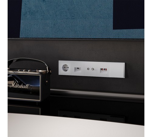 Розетка для вывод кабеля без рамки Voltum VLS080202 S70