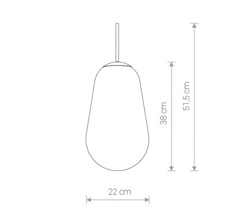 Плафон стеклянный Nowodvorski 8533 Cameleon PEAR M TR/G
